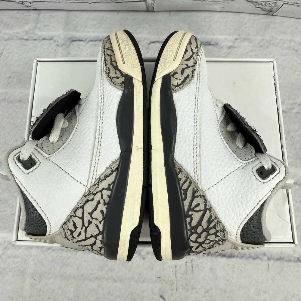 Nike Air Jordan 3‎ Retro Toddler Size 9C Hide And Seek Elephant Shoes FB4415-100 - Picture 7 of 12
